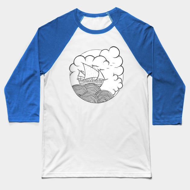 Boat Baseball T-Shirt by marissafv